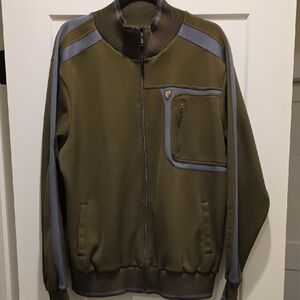 Kuhl Men's Olive and Gray Zip-Up Sweater